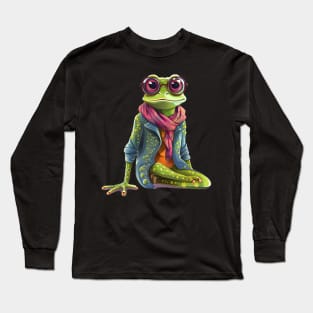 Funny Frog Fashion Lovers Gift Long Sleeve T-Shirt